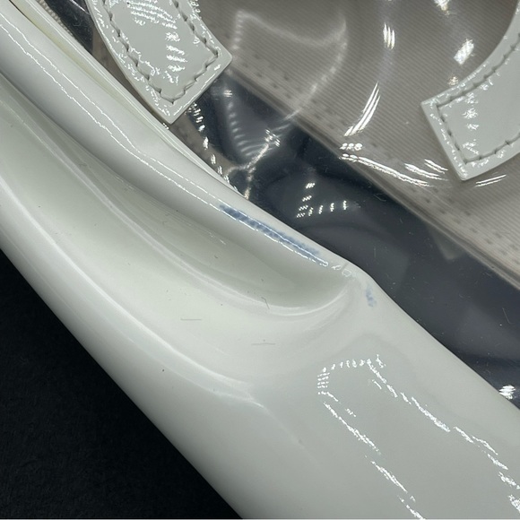 Chanel Vinyl Clear Triple CC Logo Coco Transparent Plastic Tote Shoulder Bag - Picture 6 of 16